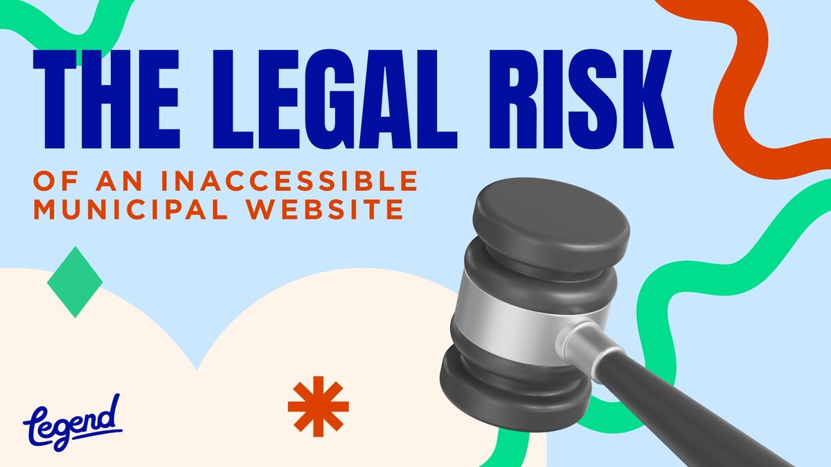 The Legal Risk of an Inaccessible Municipal Website